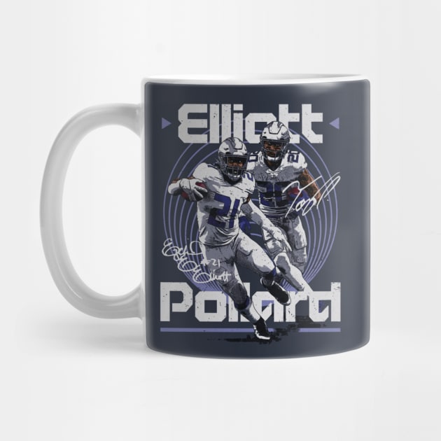 Ezekiel Elliott & Tony Pollard Dallas Duo by Chunta_Design